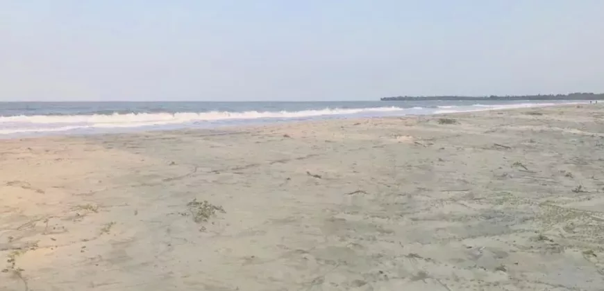 Terrain de 22 723 M2 plat avec 130m façade sur plage situé à 14KM après Foulpointe